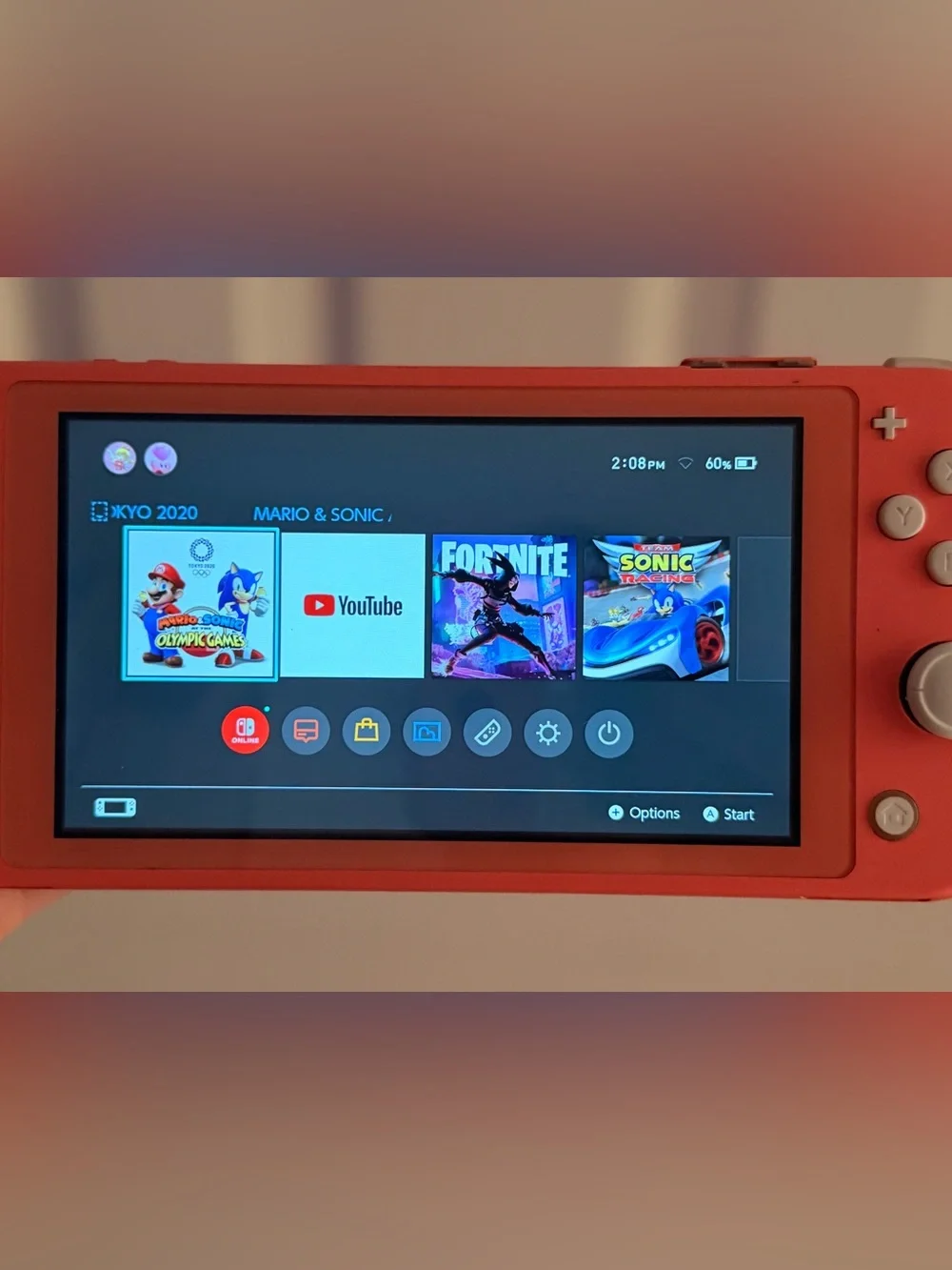 Nintendo Switch Lite Coral Handheld System 32GB Wi-Fi 720p USB-C Region Free